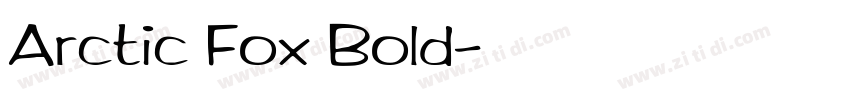 Arctic Fox Bold字体转换